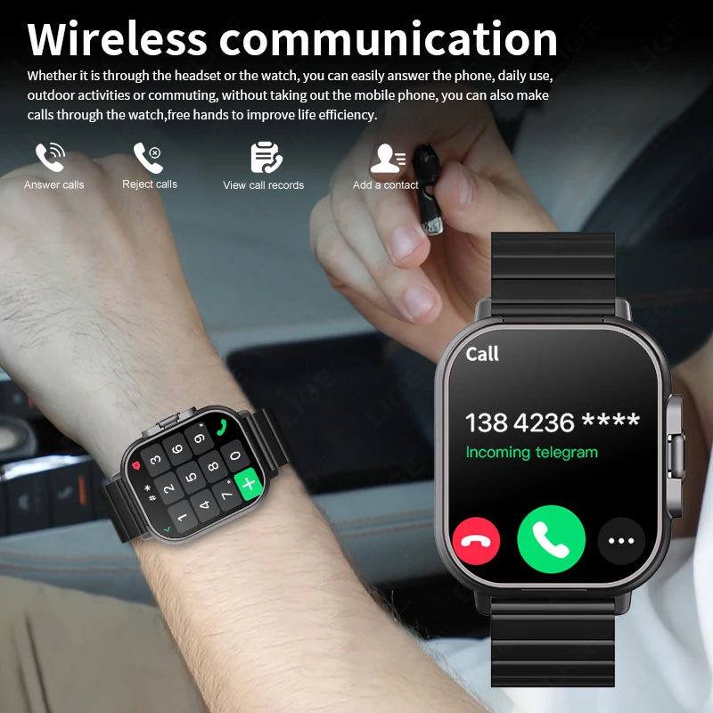 TWS 2 in 1 Smartwatch Earphones Sports Smart Watch Wireless Bluetooth Calling Health Monitor Fitness Record Watches with Headset