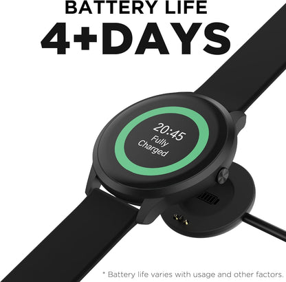 Sport 4 Smartwatch - Fitness Tracker, Heart Rate Monitor, Customizable Watch Face - Activity and Calorie Tracker - 100+ Sports Modes - Bluetooth Connectivity