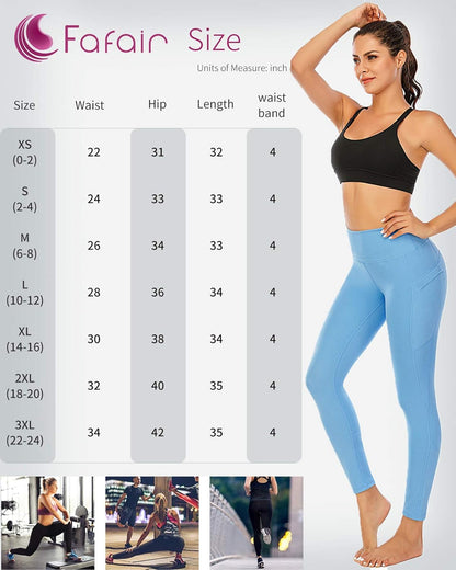 Leggings for Women Tummy Control Workout Leggings with Pocket High Waisted Sports Tight