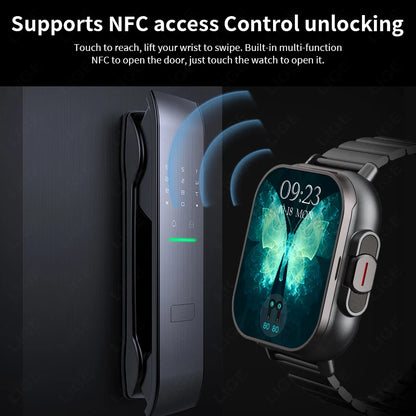 TWS 2 in 1 Smartwatch Earphones Sports Smart Watch Wireless Bluetooth Calling Health Monitor Fitness Record Watches with Headset