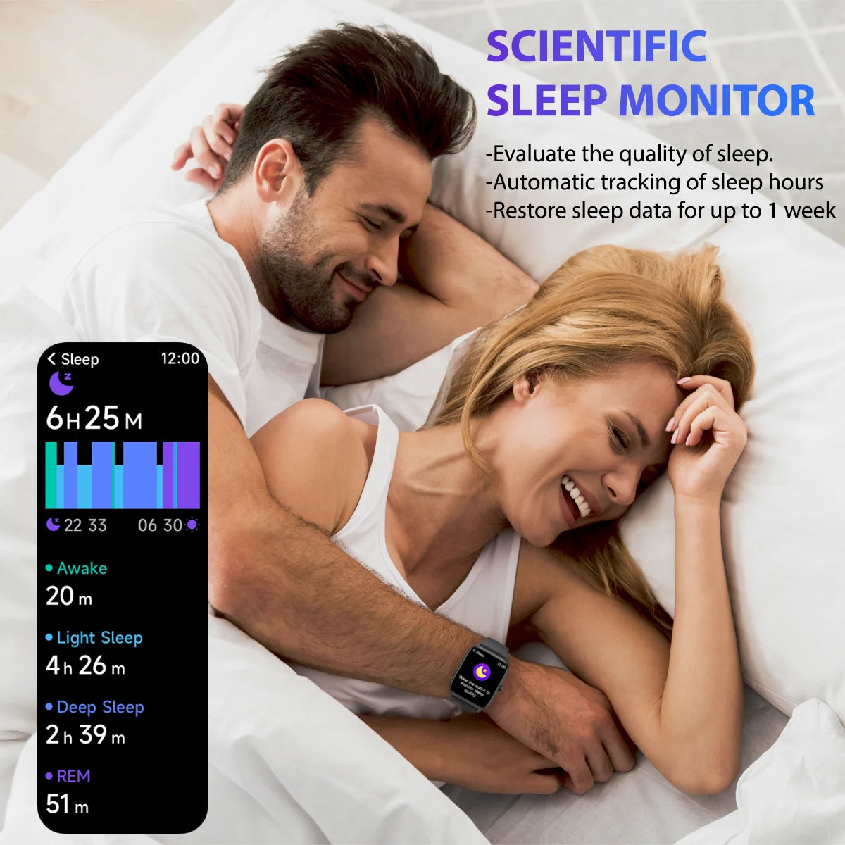 Smart Watch, Bluetooth Text Call, 1.8"" Display, 14 Days Battery, Health Fitness, Iphone & Android