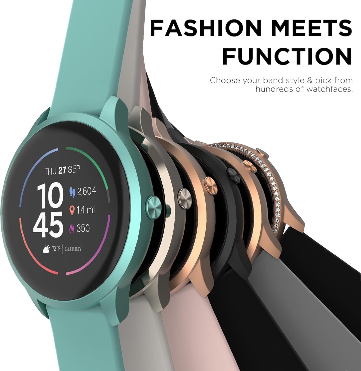 Sport 4 Smartwatch - Fitness Tracker, Heart Rate Monitor, Customizable Watch Face - Activity and Calorie Tracker - 100+ Sports Modes - Bluetooth Connectivity