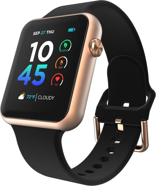 Air 4 Smartwatch - Fitness Tracker, Heart Rate Monitor, Customizable Watch Face - Activity and Calorie Tracker - 100+ Sports Modes - Bluetooth Connectivity