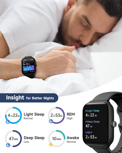 2025 Smart Watch for Men/Women, Waterproof Smartwatch Bluetooth Iphone Android