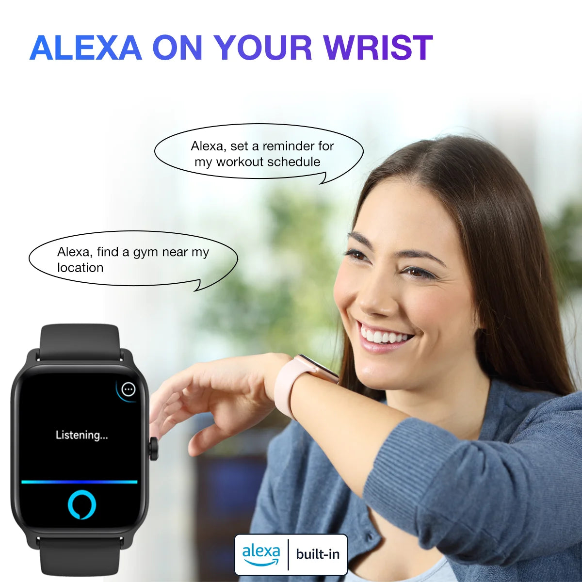 Smart Watch, Bluetooth Text Call, 1.8"" Display, 14 Days Battery, Health Fitness, Iphone & Android