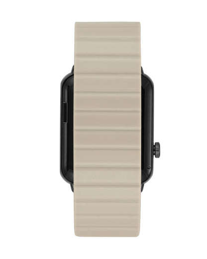 Matrix Adult 44Mm W/Voice Assistant & Backlight Smart Watch W/Charging Cable, Watch Band, Taupe